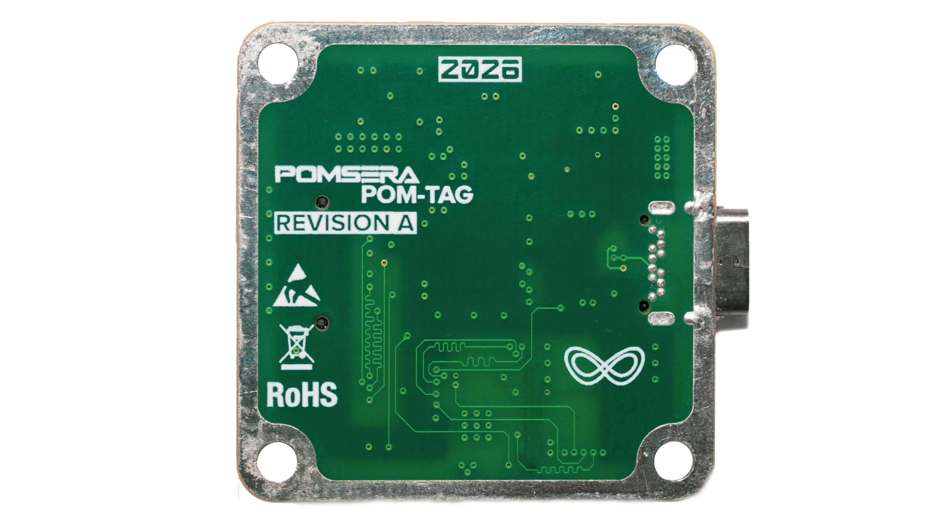 POM-TAG Handsoldered Prototype - Back