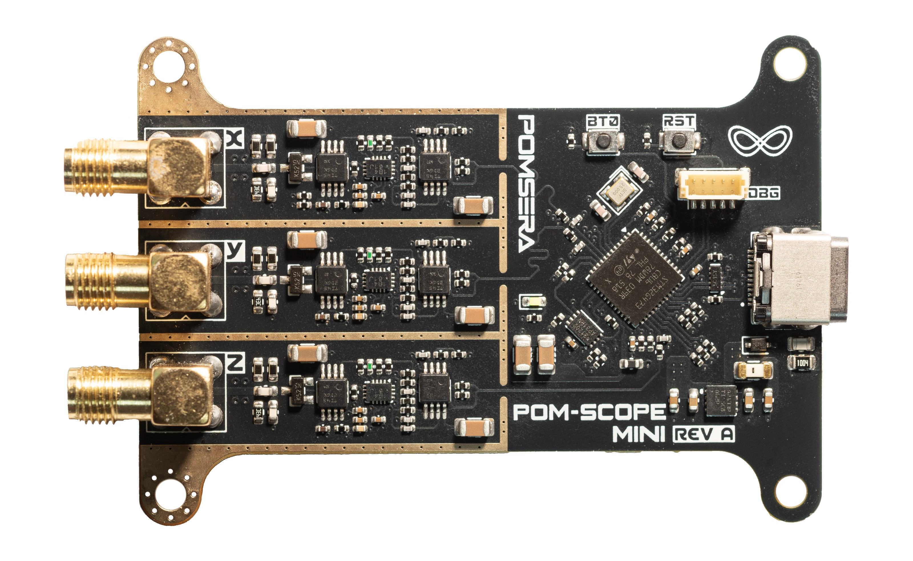 PomScope Mini - Handsoldered PCB - Front